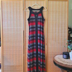 SUSAN LAWRENCE Striped Maxi Dress